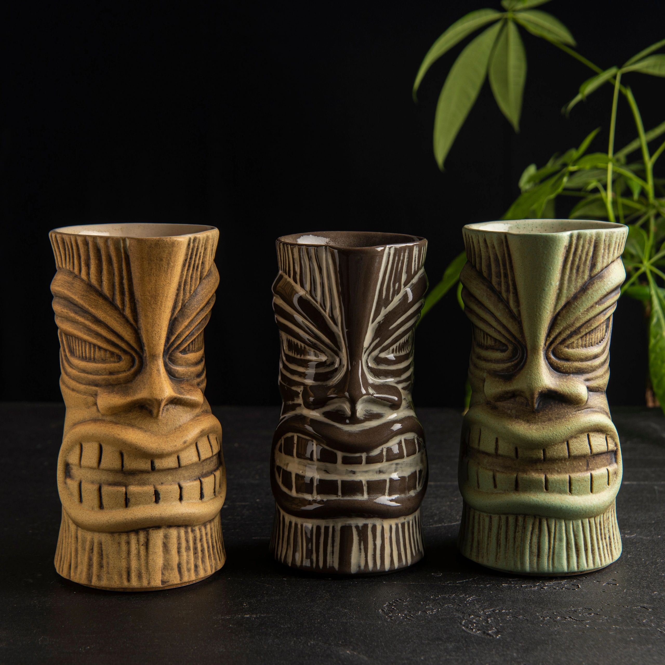 tiki cocktail tropical drink vintage glassware